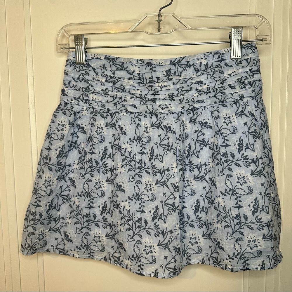 NWT Abercrombie Kids Light Blue Smocked Skirt Skort size 11/12
